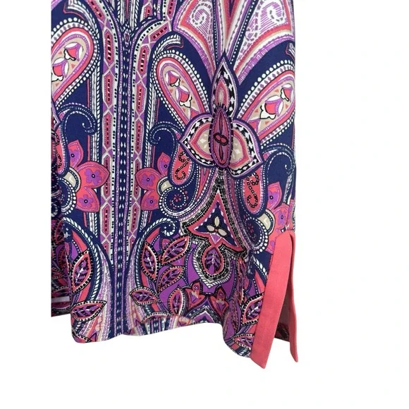 J. McLaughlin‎ Women's Size Medium Catalina Cloth 3/4 Sleeve Top Tunic - Picture 6 of 8